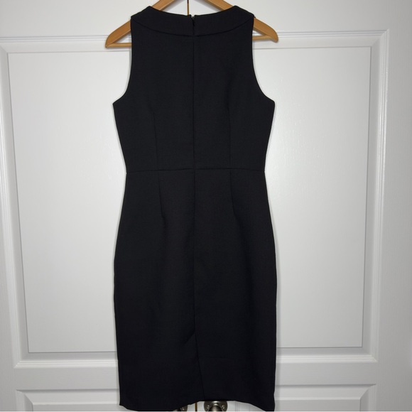 Talbots Black Sleeveless Sheath Dress Size 6 – Classic LBD, Fully Lined, Work - Picture 4 of 11